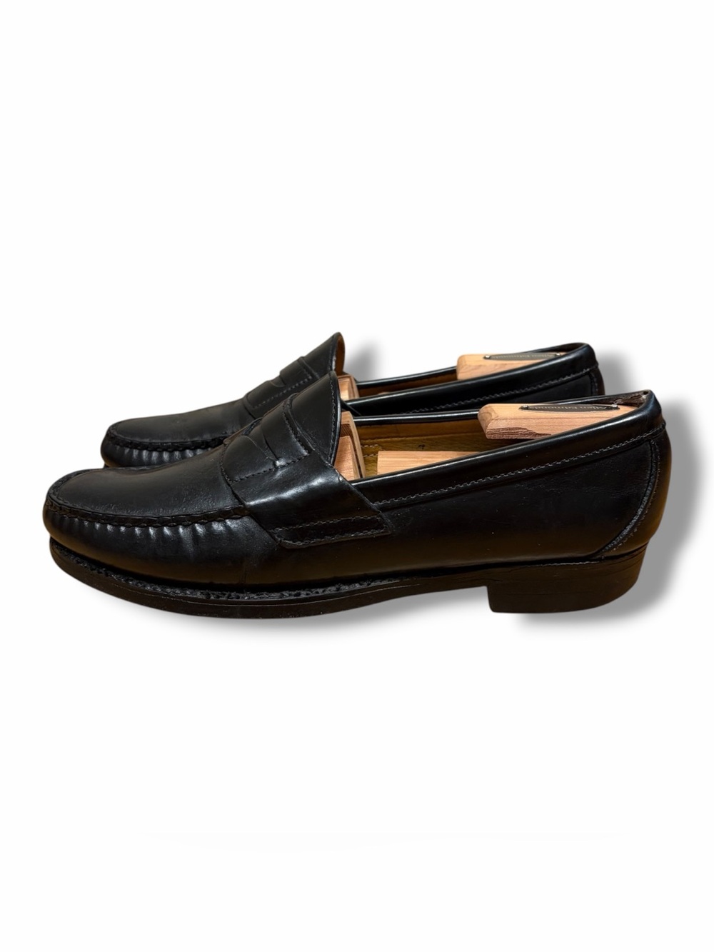Brooks Brother Black Leather Penny Loafer Dress Shoes Preppy Ivy 8.5 D USA